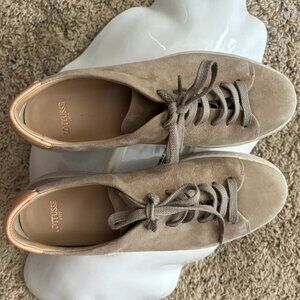 Lottusse Brown Goat Suede Lace-up Sneakers